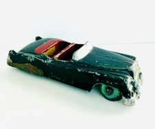 VINTAGE 1950's GOODEE DIECAST BLACK CADILLAC CONVERTIBLE 3” LENGTH TOY CAR
