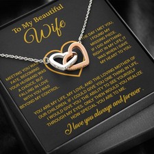 To My Wife Necklace, Christmas Gifts For Women, Anniversary Gift For Wife
