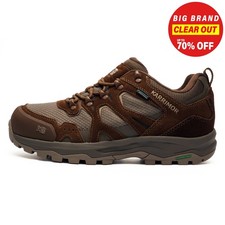 Image of Karrimor Premium Bodmin Low 6 Mens Walking Shoes Waterproof Hiking Trainer Brown