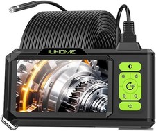 Endoscopio Industriale a Doppia Lente, Telecamera per Ispezione Con Schermo LCD