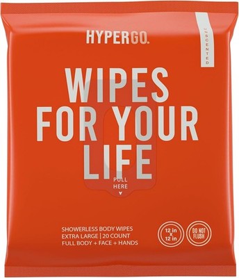 Full-Body Rinse-Hypoallergenic Biodegradable Bathing Wipes  All Natural,