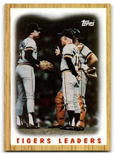 1987 Topps Tigers Leaders - Willie Hernandez/Sparky Anderson/Mike Heath Detroit