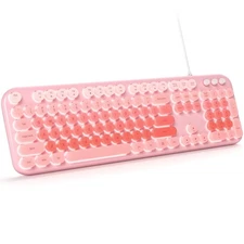 Wired Keyboard with Backlit, Light Up Computer Keyboards with Multimedia Keys...