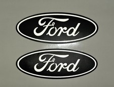 Ford Emblem Aufkleber / Overlays  Schwarz Matt + Oralite Reflective Fiesta Focus