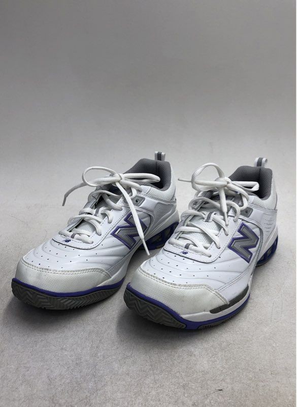 New Balance 806 Women's Tennis Shoes White Purple Size 11 2A Narrow WC806W