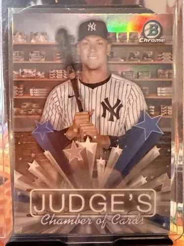 2025 Bowman Chrome Aaron Judge #HS-11 Judge's Chamber of Cards New York Yankees