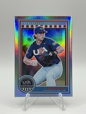 Gabe Gaeckle 2025 Panini Stars and Stripes Rainbow Foil USA Baseball #73