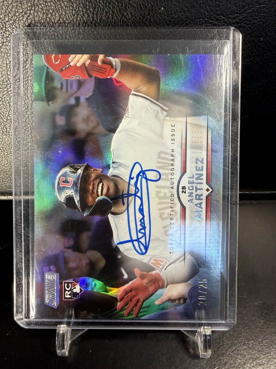2025 Topps Stadium Club Rookie Auto Angel Martinez Rainbow Foil