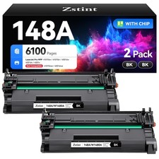 148A W1480A Black Toner Cartridge set 2-Pack High Yield with Chip for HP 148A...