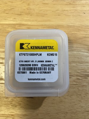 Kennametal KTFST21000HPLM. KCMS15 21mm Drill Insert