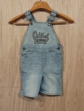 Osh Kosh B' Gosh Toddler Dakota Wash Overalls Size 5T Blue Denim Embroidered.