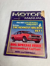 Australian Magazine Vintage MOTOR MANUAL VGC With Advertising Ford 1977 DECEMBER