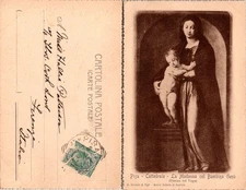 Postcard of Pisa Cathedral with Madonna and Baby Jesus Art Card