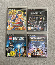 PS3 game bundle dragon ball, injustice league, Lego dimensions, Minecraft story