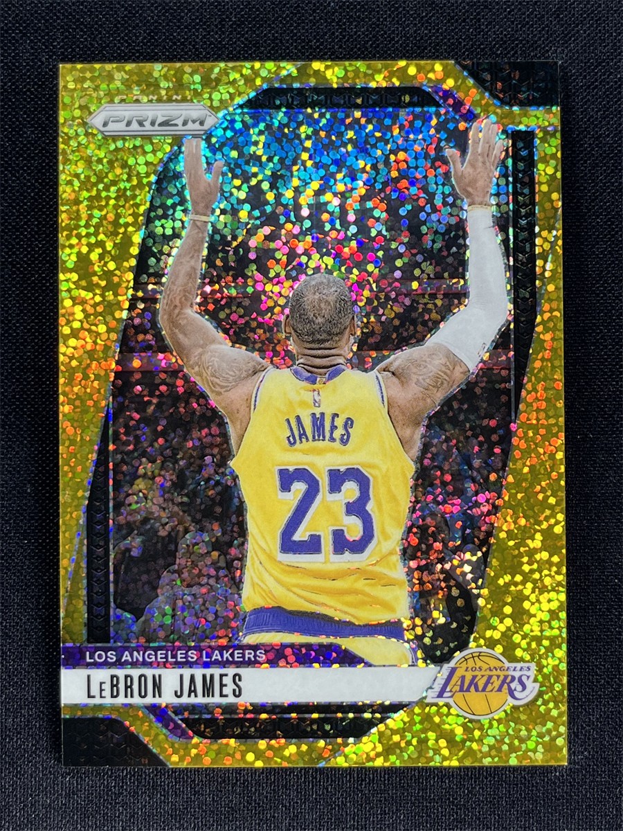 2024-25 Panini Prizm Basketball LeBron James #130 Gold Sparkle Prizm Lakers /24