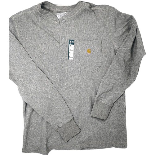 CARHARTT CAMICIA UOMO RELAXED FIT GRIGIO CHIARO MANICA LUNGA MED. NUOVISSIMO