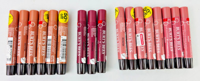 BURT'S BEES  Lip Shimmers Caramel+Fig+Peony Lot Of 17 SEALED