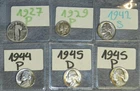 Lot of 6 Silver coins 90% Mercury Dime SLQ Quarter 40% Uncirculated War Nickels