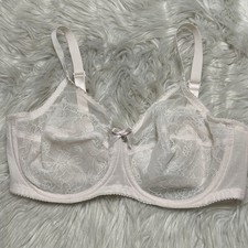 Wacoal 36D Bra Retro Chic Full Figure 855186 Floral Lace Underwire