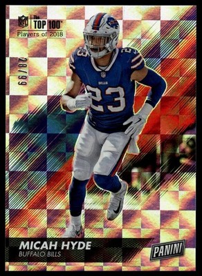 2018 Panini Day Kickoff Micah Hyde Checkerboard #/99 Buffalo Bills SN