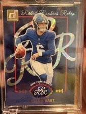 2025 Panini Donruss Rated Rookies Retro Jaxson Dart #1 New York Giants