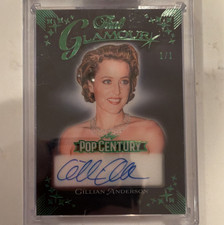 Leaf Pop Century Pearl Glamour Gillian Anderson Autograph 1/1 Trading Card