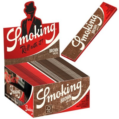 Smoking 50 x 33 Brown King Size Papers Blättchen Zigarettenpapier Long Lang