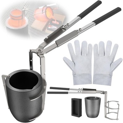 6kg Crucible Tongs Set for Melting Metal, Lifting & Pouring Tongs