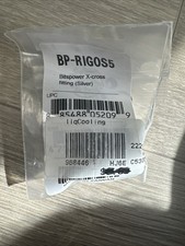 Bitspower X-cross Offset Fitting Silver BP-RIG0S5 New Sealed