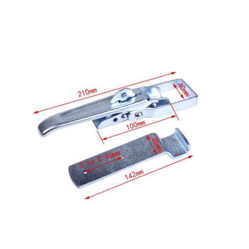1xLong-lasting Cabinet Lock Motorhome Trailer Door Lock Camper Galvanized Buckle - Zdjęcie 2 z 8