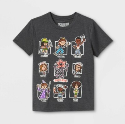 T-shirt imprimé Stranger Things - Bleu Horizon Benetton
