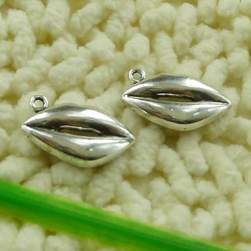 132 Pcs Tibetan Silver Mouth Charms Pendant 24X15MM S3429 DIY Jewelry Making - Picture 5 of 6