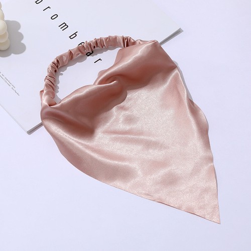 2 Stück Seidensatin Haarband Stirnbänder Headwrap Bandana Dreieck Haar Schal Turban - Bild 14 von 15
