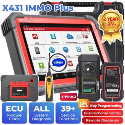 Launch X431 IMMO PLUS PRO 5 PAD VII Key Programming Scanner Car Diagnostic Tool