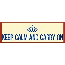 KEEP CALM AND CARRY ON SIGN STENCIL - Reusable Mylar DIY - The Artful Stencil