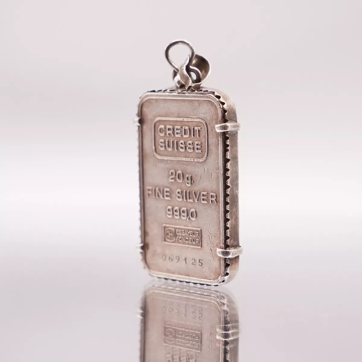Silver sale bar pendant