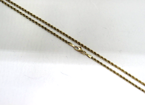 L@@K schöne massive 14K Gelbgold SEILKETTE HALSKETTE 20,75" Unisex - Bild 4 von 13