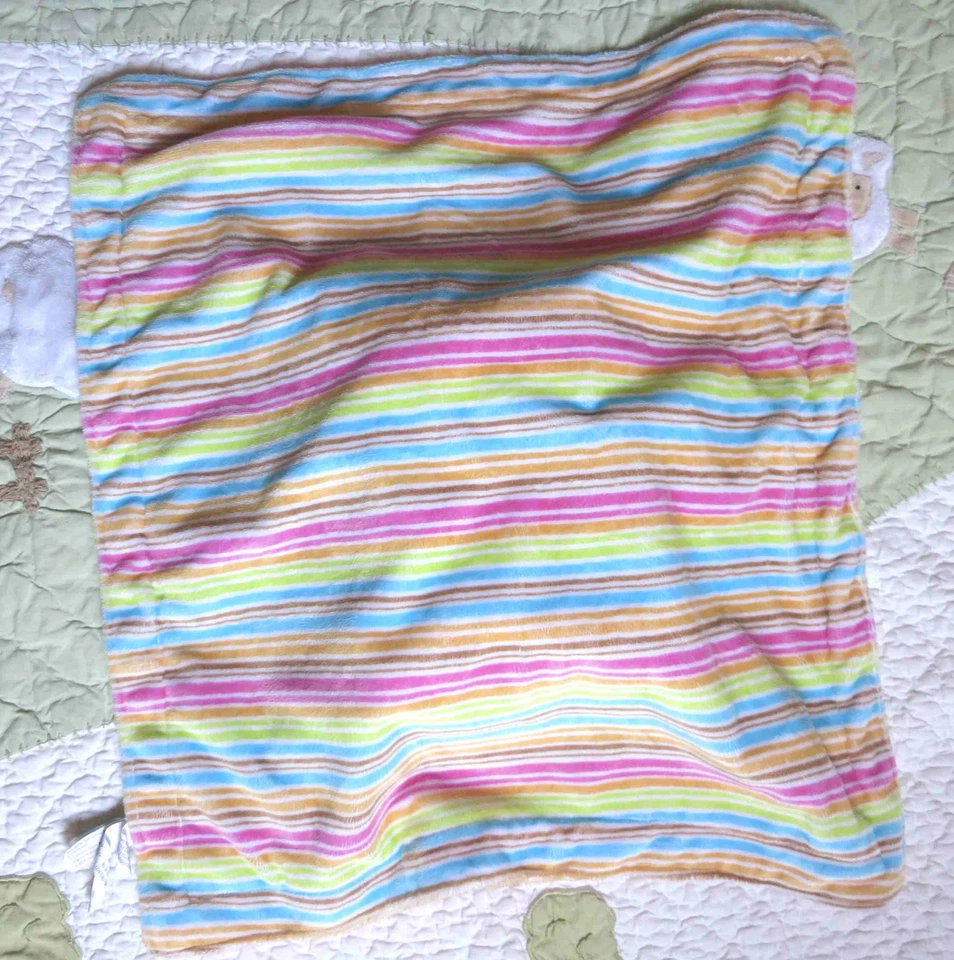 Douglas Plush Pink Yellow Green Blue Kitty Cat Baby Girl Security Blanket Toy EU - Image 2 of 3