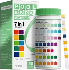Pool Spa Ammonia Test Strips 7-in-1 50 Strips Quick  Accurate Water