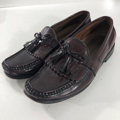 Johnston Murphy M Tassel Kiltie Loafers Deep Burgundy