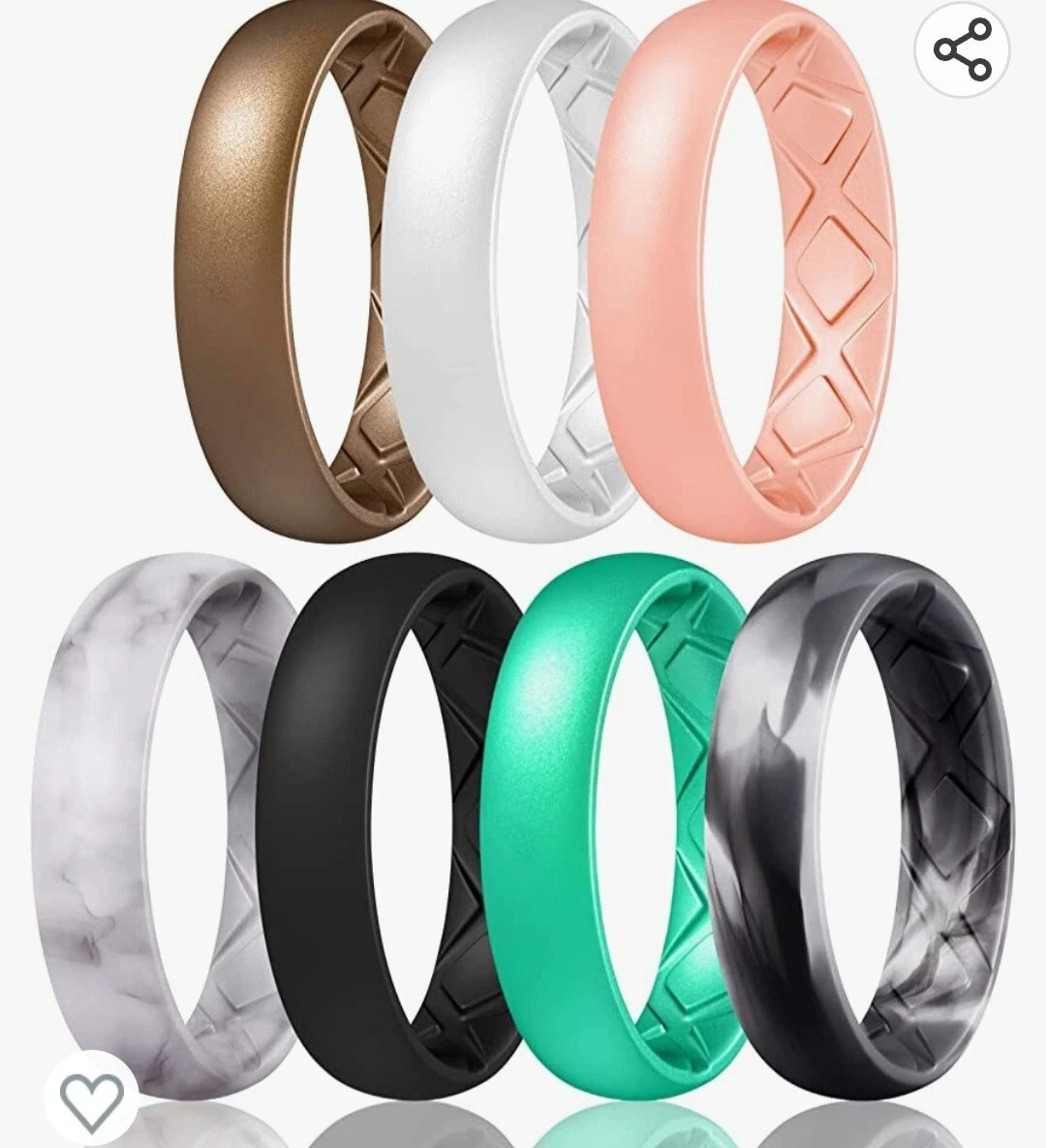 Fierce marriage silicone online rings