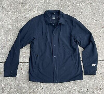 Nike SB Lined Jacket Full Zip Button Flap Cover Nike Nike SB Lined Jacket Full Zip Button Flap Cover Nike