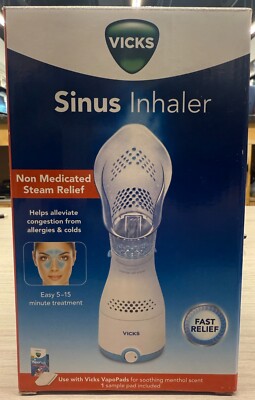 Brand New Vick's Sinus Inhaler Non Medicated Steam Relief On Sale Now !!
