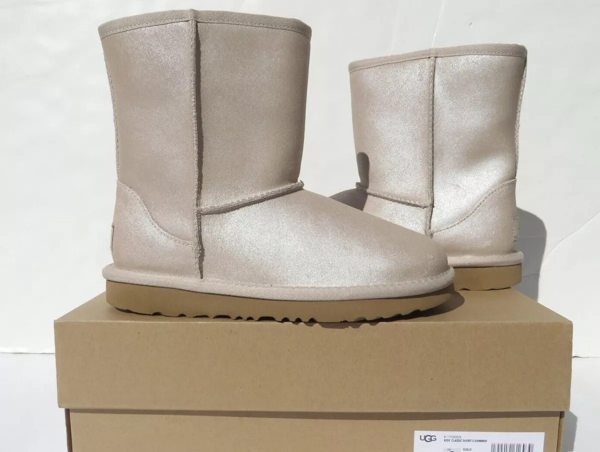 Kids gold uggs 2025