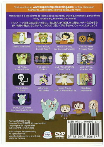 Super Simple Songs Halloween Dvd Japan Edition Infant | eBay