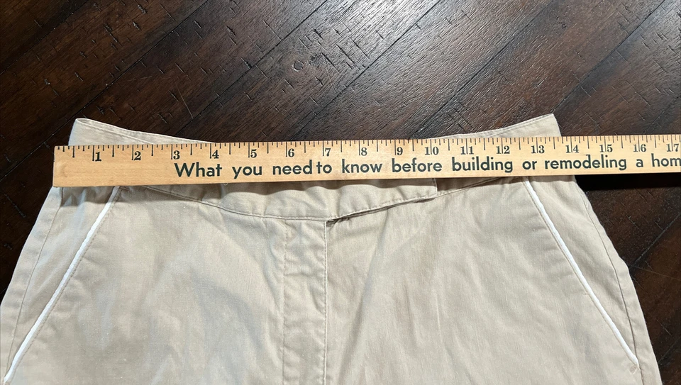 Pantalones cortos para mujer Liz Golf by Liz Claiborne mezcla de lino tostado talla 8 Foto 2 de 4