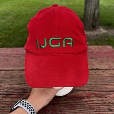 Taylormade IJGA In Lime Green on Red Hat Cap Adidas Brand Strap Buckle CottonEUC