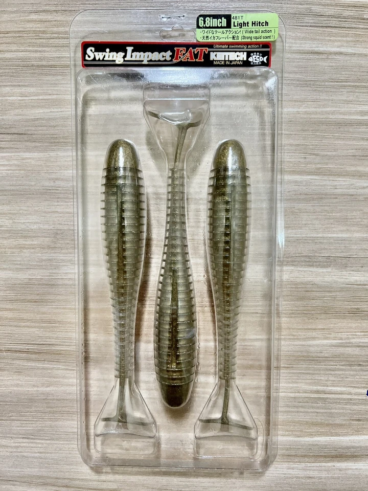 Ceitech Swing Impact Fat Paddle Tail Swimbaits, pesca de lubina, ¡Envío gratuito! Nuevo con etiquetas Foto 3 de 4