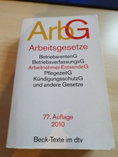 ArbG Arbeitsgesetze (77. Auflage, 2010) Industriemeister AdA Beck Gesetzbuch 