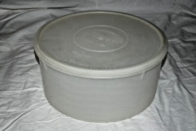 VINTAGE TUPPERWARE Tupper Seal 256-1 ROUND cake 12'' X 6'' container FRESH USA